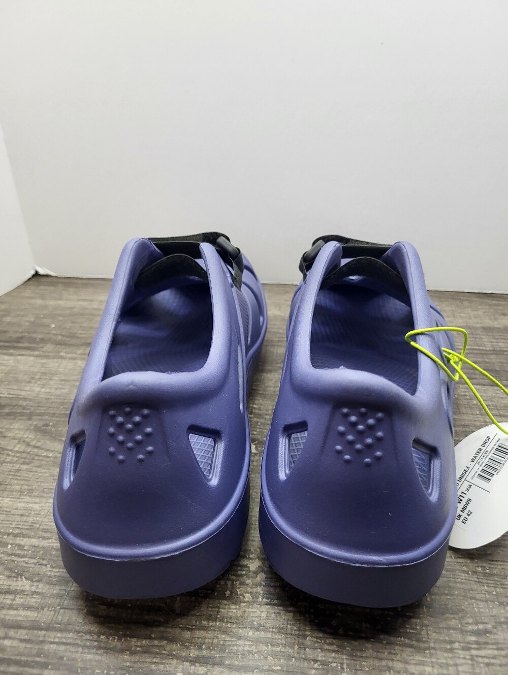 Oofos OOcandoo Recovery Shoe Water Drop Blue Mens 9 Womens 11 Adjusable New - Picture 6 of 8